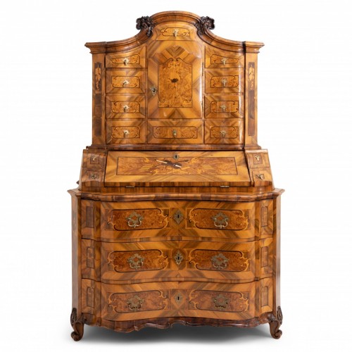 Antiquités - Baroque Tabernacle Secretaire, 18th Century
