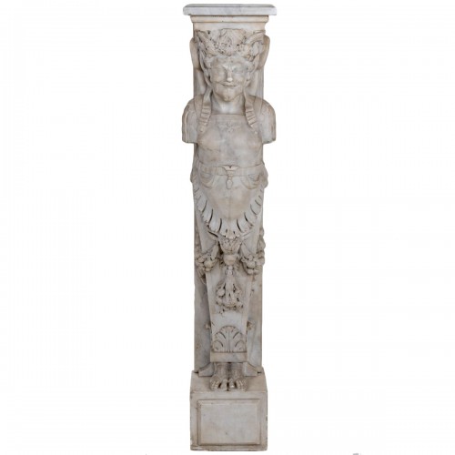 Satyr as a Mantel Piece Pilaster, Italy 19th Century