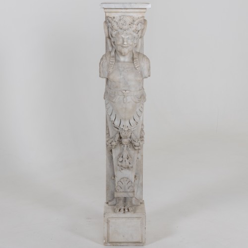 Pilastre de cheminée en forme de satyre , Italie 19e siècle - Matériaux & Architecture Style 