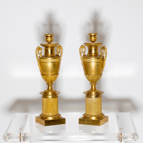 Empire amphora vases as Candlesticks, early 19th century - 