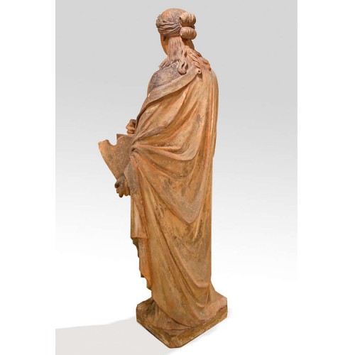 Terracotta Statue, Terpsichore, Austria, 2nd Half of 19th Century - 