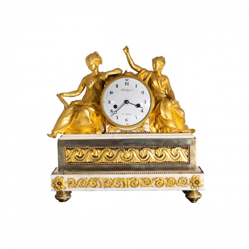 Pendule Clock “Studying the Tablets of the Law”, France, Paris circa 1770/8
