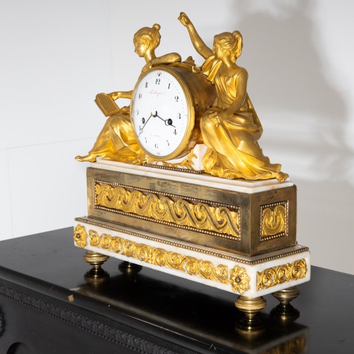 Horlogerie Cartel - Pendule "Étude des tables de la loi", Paris vers 1770/80