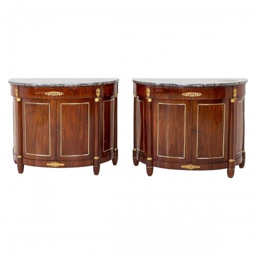 Empire Demi Lune Sideboards, France circa 1810