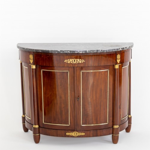 Mobilier Buffet - Paire de buffets demi-lune Empire, France circa 1810