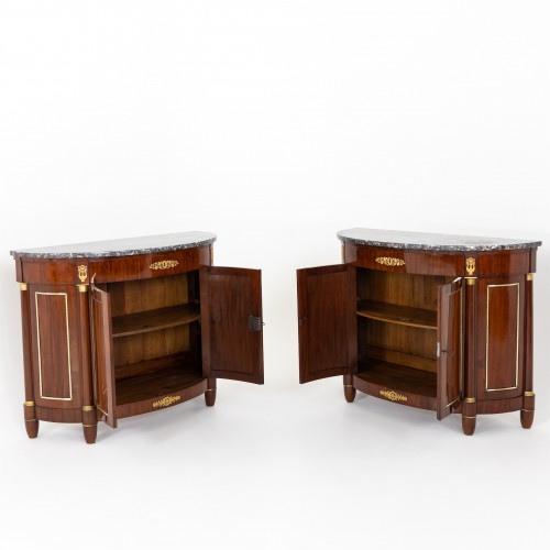 19th century - Empire Demi Lune Sideboards, France circa 1810