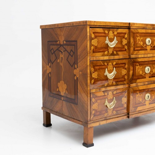 18th century - Louis XVI Marquetry Chest of Drawers, Late 18th Century