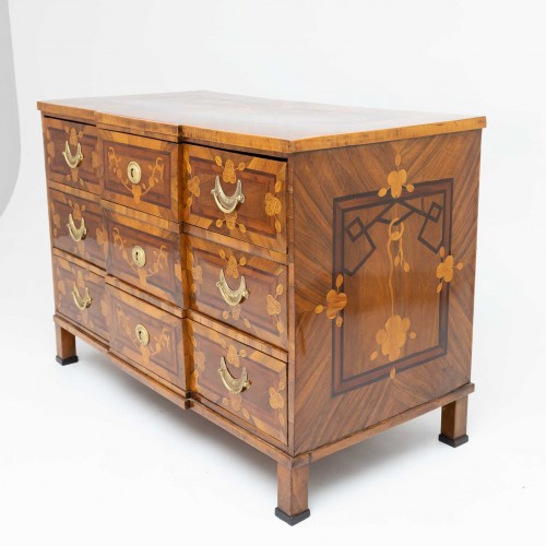  - Louis XVI Marquetry Chest of Drawers, Late 18th Century