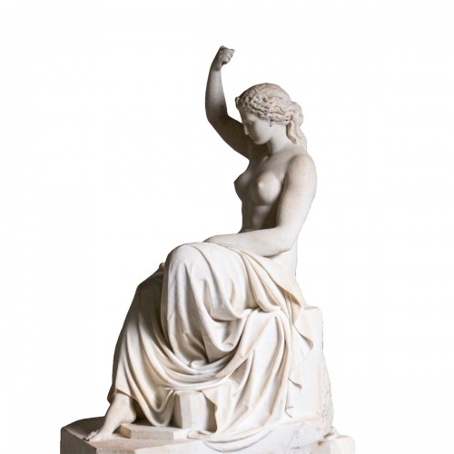 Sculpture néoclassique en marbre d'Eirene, Italie 1ère moitié du 19e siècle