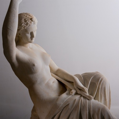 Sculpture néoclassique en marbre d'Eirene, Italie 1ère moitié du 19e siècle - Sculpture Style Empire
