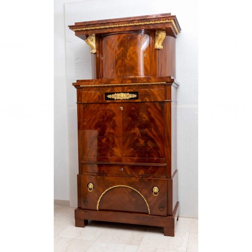 Mobilier Bureau et Secrétaire - Secretaire Empire, Allemagne du Nord 19e siècle