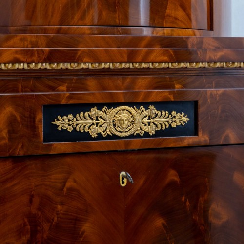 Antiquités - Empire Secretaire, North Germany 19th Century