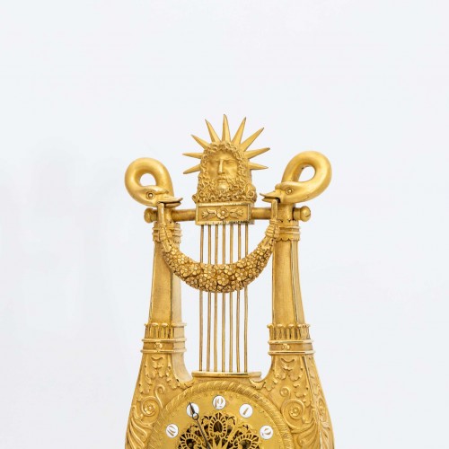 Louis XVI Lyre Mantel Clock, probably Paris circa 1780 - 