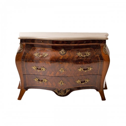 Commode baroque par Niclas Korp (maître 1771), Suède vers 1775