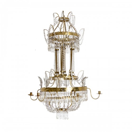 Crystal chandelier, Sweden around 1800