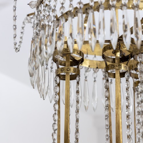 Lighting  - Crystal chandelier, Sweden around 1800