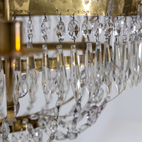 Crystal chandelier, Sweden around 1800 - 