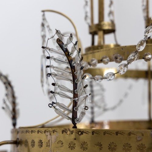 Crystal chandelier, Sweden around 1800 - Empire