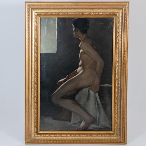 Paul Anton Kaulbach (1864 - 1930) - Male nude - Paintings & Drawings Style Art nouveau
