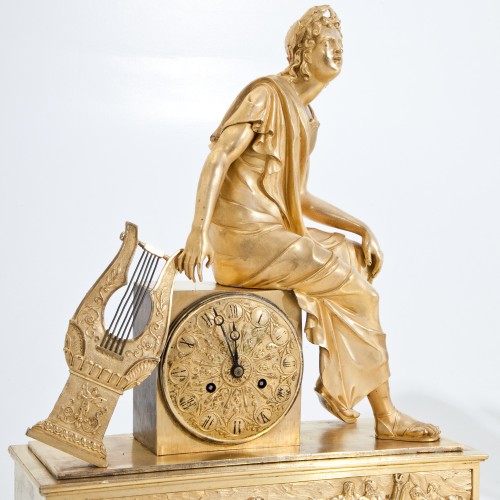Horloge de cheminée, France 1er quart 19e siècle - Horlogerie Style Empire
