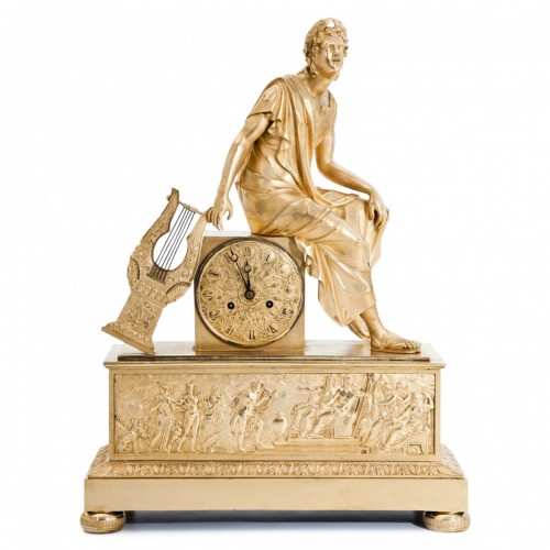 Antiquités - Horloge de cheminée, France 1er quart 19e siècle