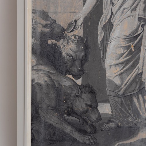 XIXe siècle - Papier peint en grisaille de la série "Psyché" par Merry-Joseph Blondel & Louis Lafit