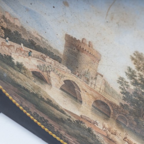 Decorative Objects  - Scagliola Plate after Pietro della Valle, Late 19th Century
