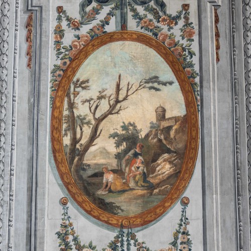 Antiquités - Panneau mural en trois parties, Italie ou France, 2e moitié du 19e siècle