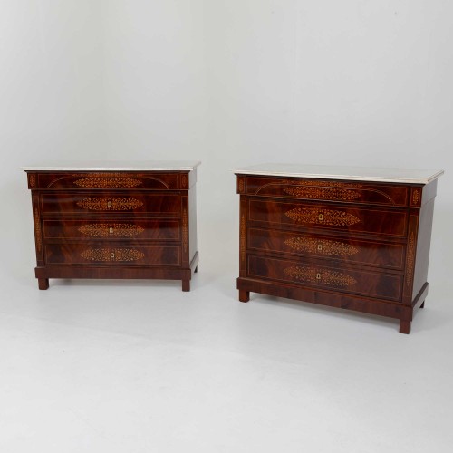 Restauration - Charles X - Pair of Charles X Chests of Drawers circa 1830