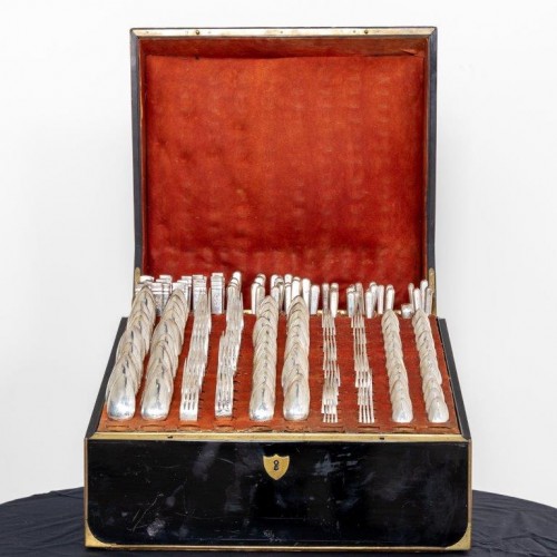Russian Cutlery in a French Case, late 19th to early 20th Century - 