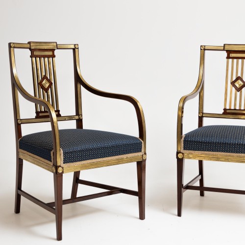 Classicist Dining Room Chairs, Baltic, End of 18th Century - Seating Style 