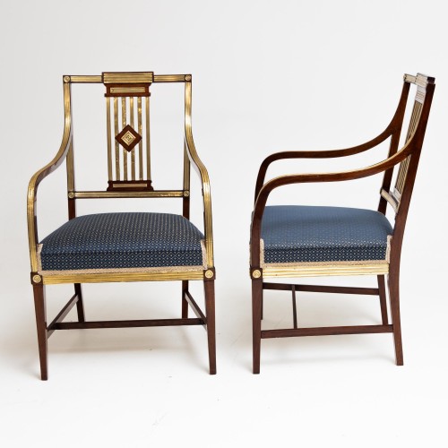 Seating  - Classicist Dining Room Chairs, Baltic, End of 18th Century