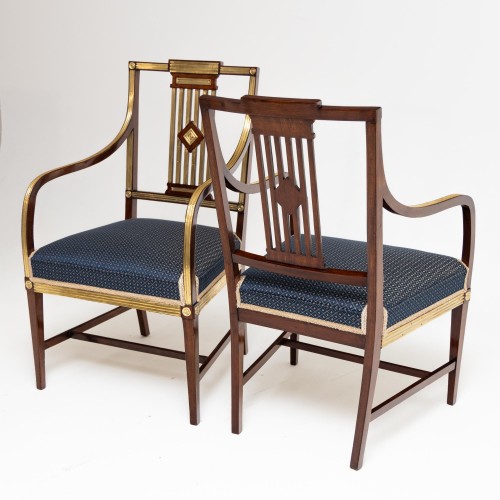 Classicist Dining Room Chairs, Baltic, End of 18th Century - 