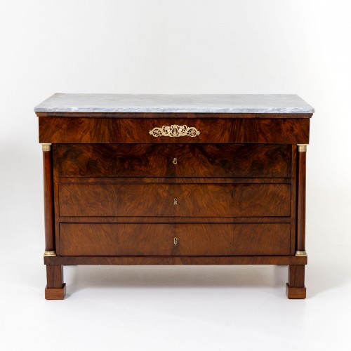 Paire de commodes avec dessus en marbre gris, Italie, 1er tiers du 19e siècle - EHRL Fine Art & Antique