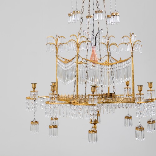 19th century - Chandelier with Palm Trees, Werner &amp; Mieth, Berlin c. 1800-1810