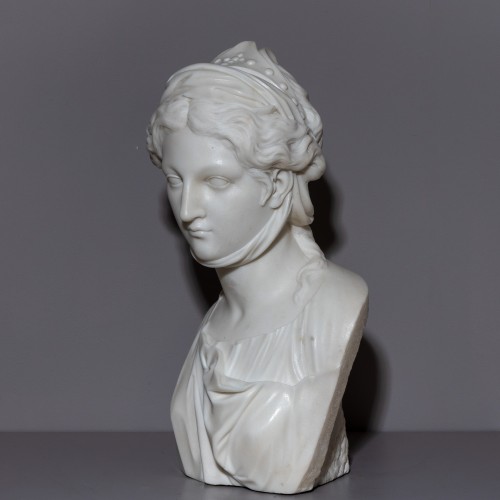 Antiquités - Buste en marbre de La Zingara, vers 1800