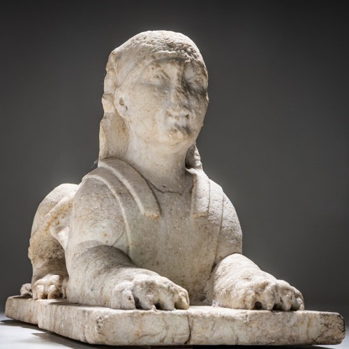 Pair of Marble Sphinxes, Italy 17th Century - 