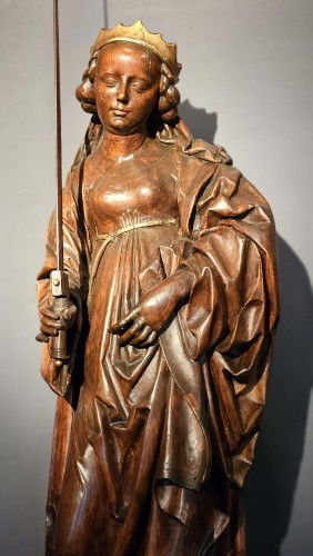 Sainte Catherine d'Alexandrie - Sculpture Style 