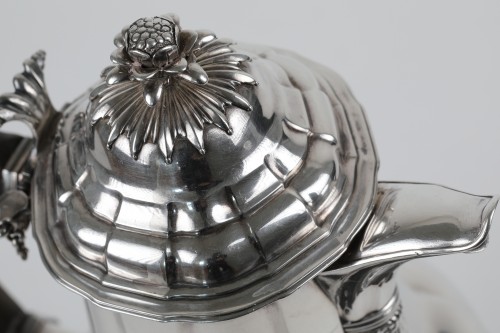 Antique Silver  - TournainDoornik Belgium - 18th Century Silver Coffee Pot.