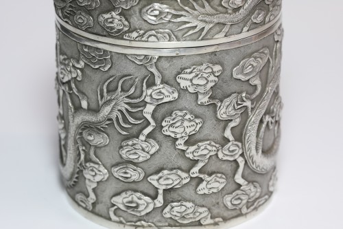 Antique Silver  - Chinese Export Silver Box