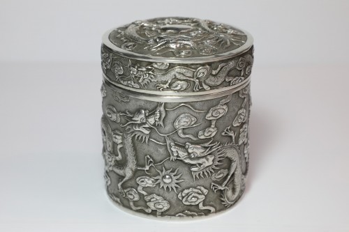 Antiquités - Chinese Export Silver Box
