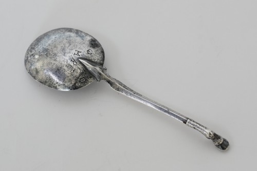  Rotterdam - Dutch - 17th century, Silver hoof spoon. - Antique Silver Style Louis XIII