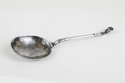  Rotterdam - Dutch - 17th century, Silver hoof spoon. - Louis XIII