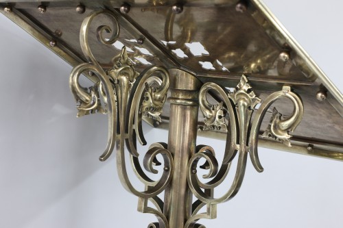 Religious Antiques  - Gothic Revival brass lectern made by  Jones &amp; Willis Ltd. Birmingham