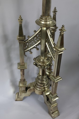 Gothic Revival brass lectern made by  Jones &amp; Willis Ltd. Birmingham - 