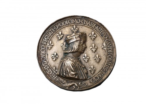 Medaille pour louis xii et anne de bretagne