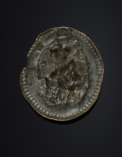 Art sacré, objets religieux  - Descente de Croix, plaquette en métal - Europe du Nord, XVIIe siècle