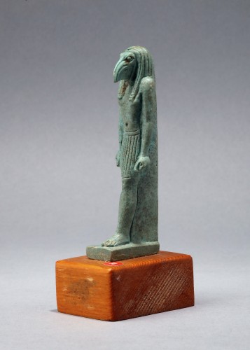 An egyptian faience Thot amulet - Ancient Art Style 