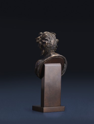 Avant JC au Xe siècle - Bronze d'applique figurant le buste d’un jeune faune; époque Romaine