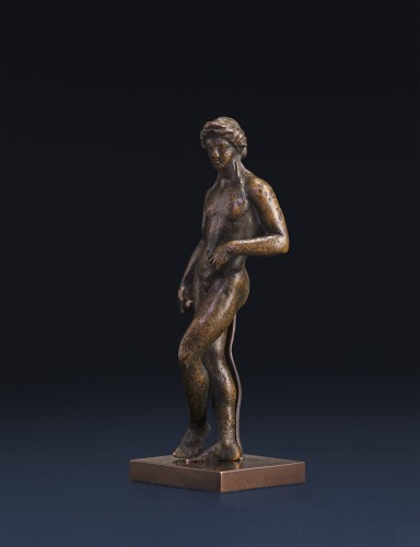Antiquités - Roman Bronze statuette depicting Apollo